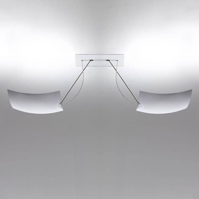 Ingo Maurer 2x18x18 LED plafondlamp, 2-lamps