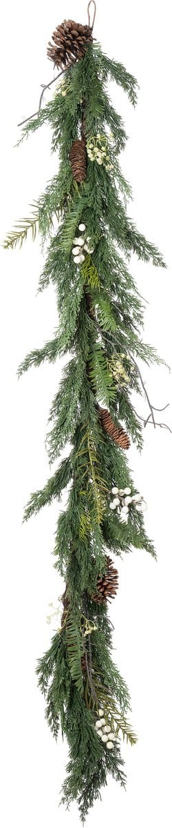 Guirlande witte bes l67cm