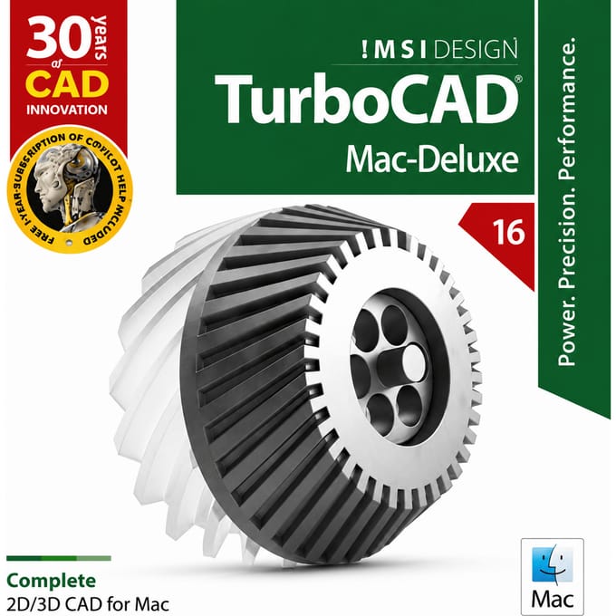 TurboCAD Mac 16 Deluxe 2D/3D Levensduur
