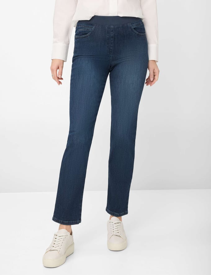 Raphaela by Brax Dames Jeans  Style PAMINA stoned, denim blauw regular, maat 34
