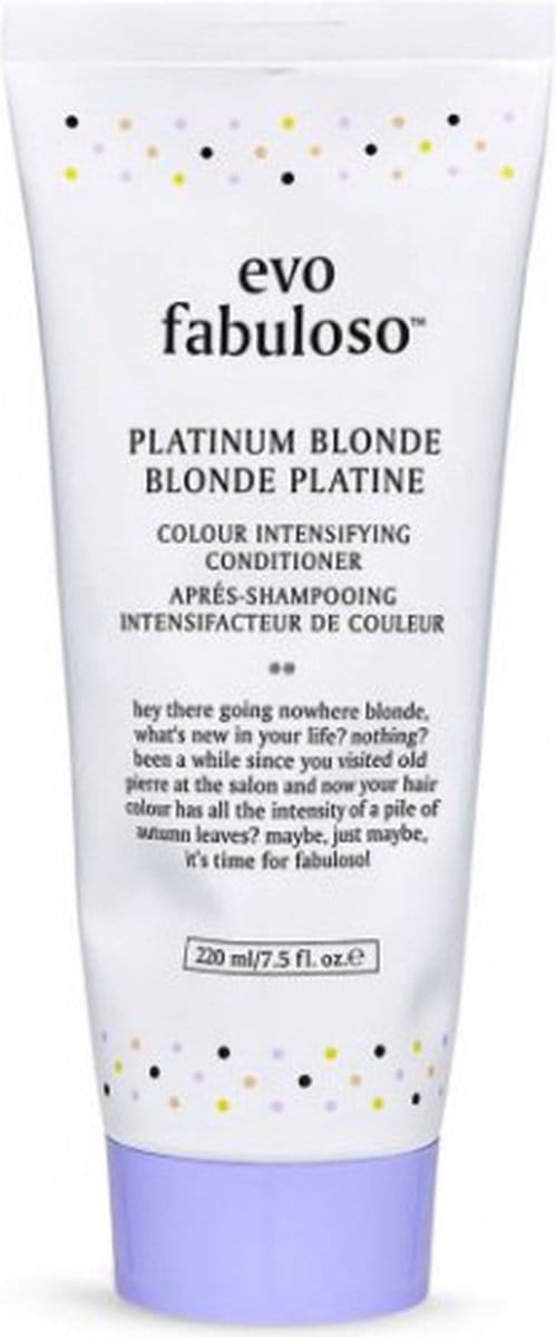 Evo Fabuloso Colour Intensifying Treatment Platinum Blonde 220ml