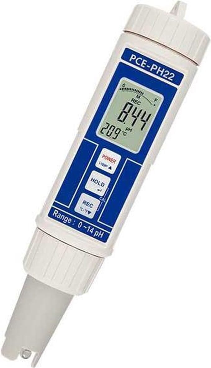Professionele wateranalyse en pH-meter PCE-PH 22 - complete set - hoge nauwkeurigheid