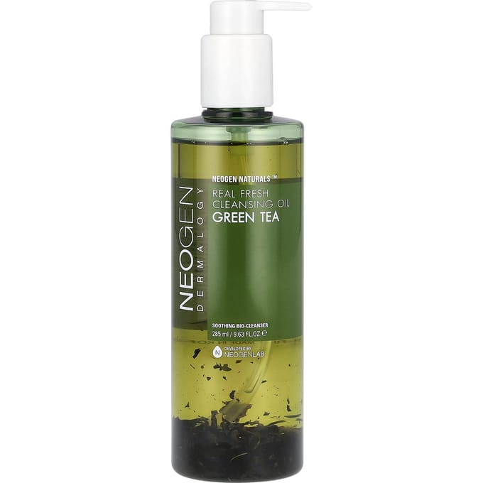 Neogen, Real Fresh Cleansing Oil, Green Tea, 9.63 fl oz (285 ml) gray