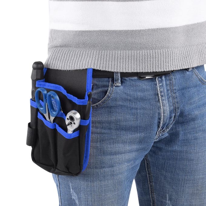 Multifunctionele Polyester Gereedschaps Heuptas Pakket voor Kamperen Bergbeklimmenblauw blue
