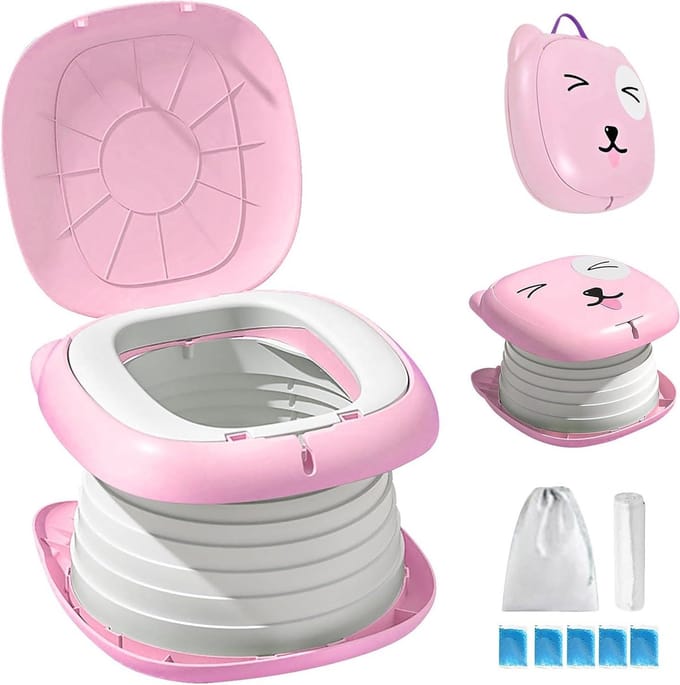 Allecto Plus - Opvouwbare toiletbril voor kinderen - Reispotje voor