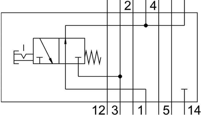 Festo Verticale Druk Afsluitplaat - 549103