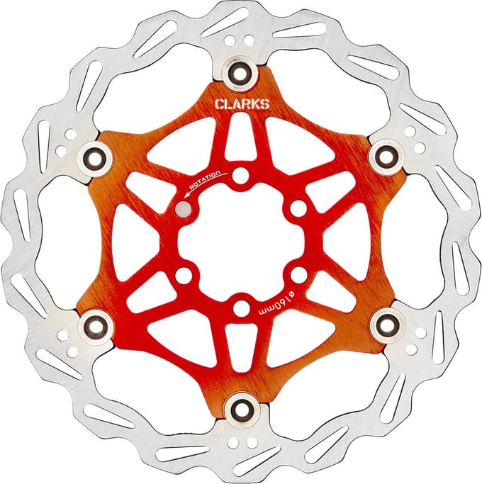 Clarks Lightweight Disc-Rotor remschijven oranje Diameter 203 mm