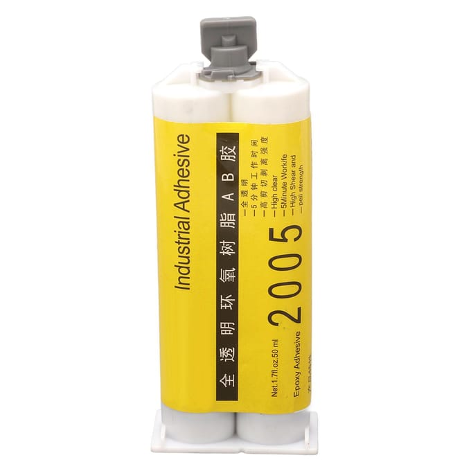 AB Lijm Epoxyhars Hoge Viscositeit Volledig Transparant 5 Minuten Sterk Sneldrogend voor DIY 50ml yellow