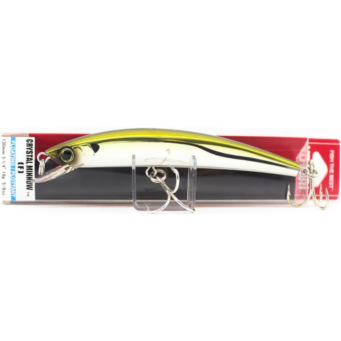 Yo Zuri Crystal Minnow 130 mm drijvend kunstaas R1125-HAJ (0124) gray