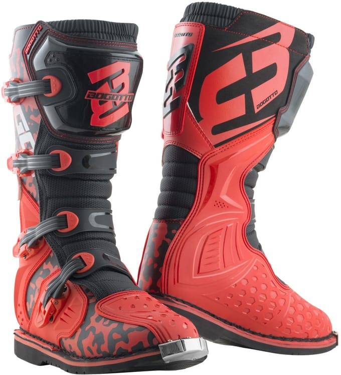 Bogotto MX-3 Camo Rood Zwart Crosslaarzen - Laars