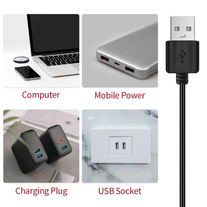 2-pack desktop USB LED-videolampenset met 2 * dimbaar invullicht 5600K + 2 * uitschuifbaar statief zwart