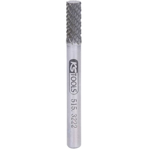 KS Tools 5153222 Freesstift Hardmetaal Cilinder Lengte 61 mm Afmeting, Ø 6 mm Werklengte 40 mm Schachtdiameter 6.0 mm