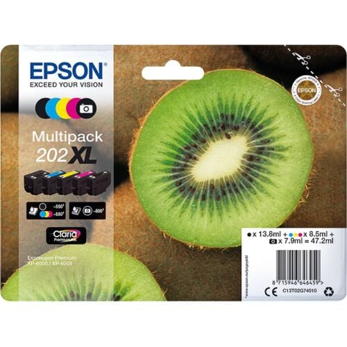 Epson Inktcartridge 202XL (C13T02G74010) 5-kleuren Multipack Hoge capaciteit