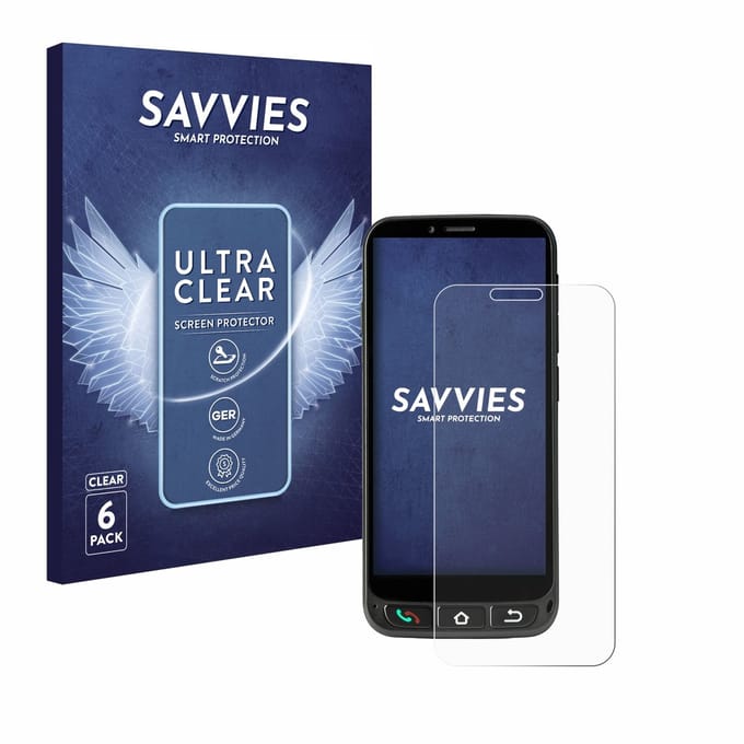 Savvies - Screenprotector voor SPC Zeus 4G Pro - Folie Beschermfolie transparant 6 Stuks