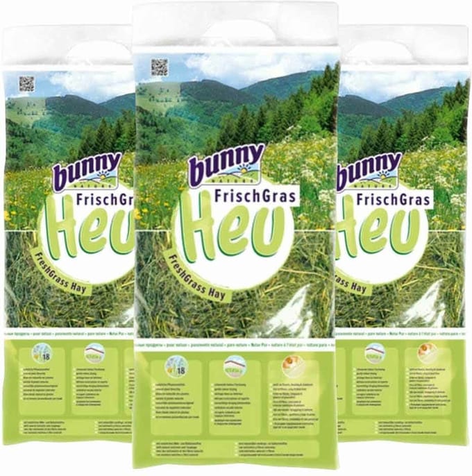 Bunny Nature Vers Gras Hooi - 3 x 750 gr - Voordeelverpakking