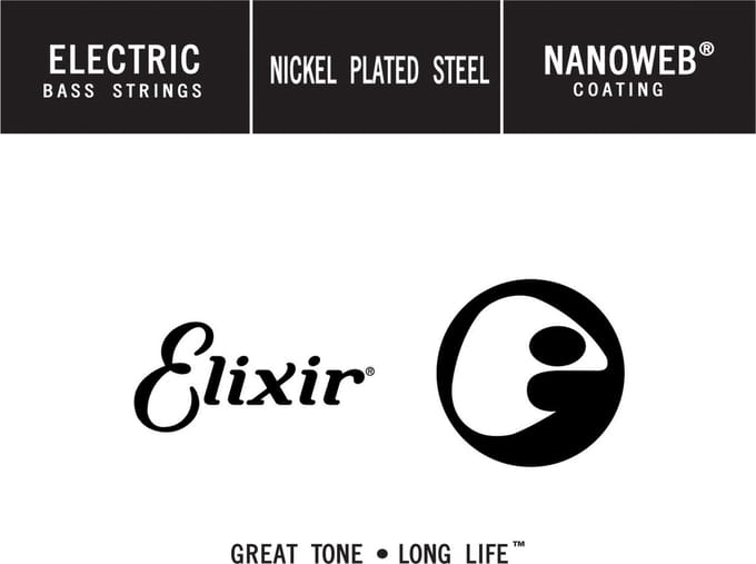 Elixir 15380 Single String Bass 080 NanoWeb - Enkele basgitaarsnaar