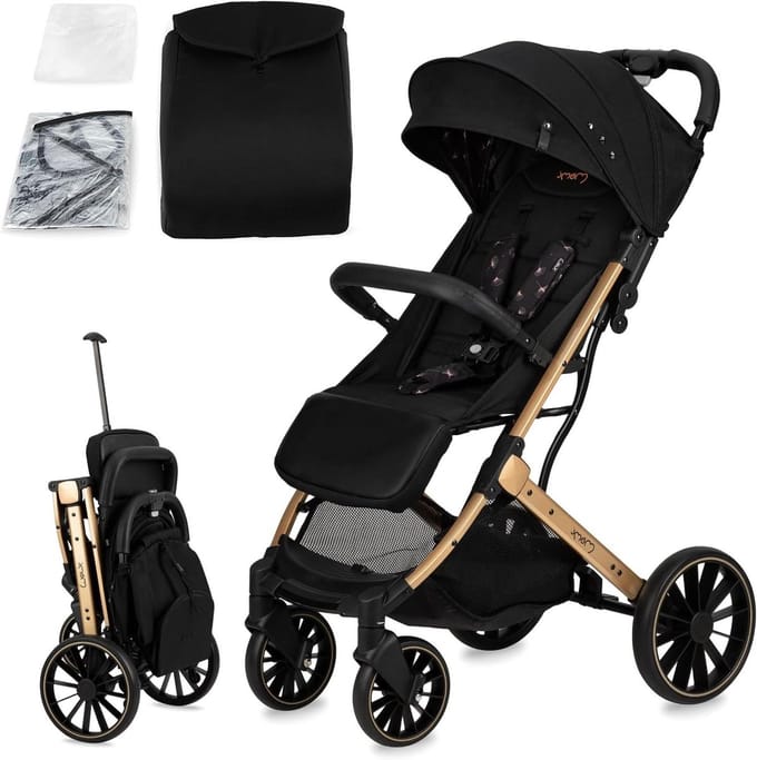 Buggy - Kinderwagen - Onderweg - Lichtgewicht ontwerp - 7.5 kg - Zwart