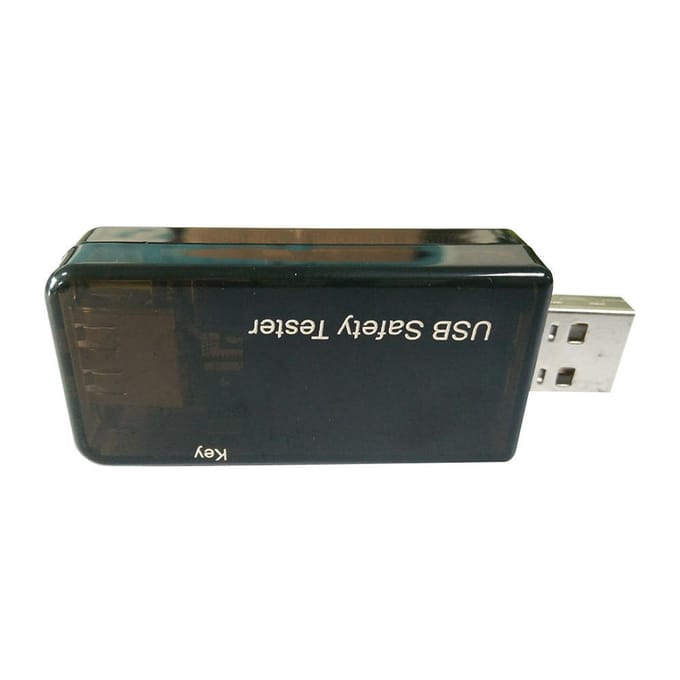 Drie modi draagbare multimeter USB-detector DC 5.1A 30V Amp Zwart black