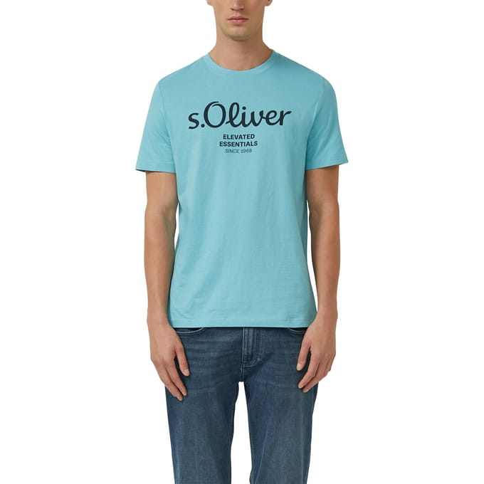 Regular fit T-shirt van puur katoen