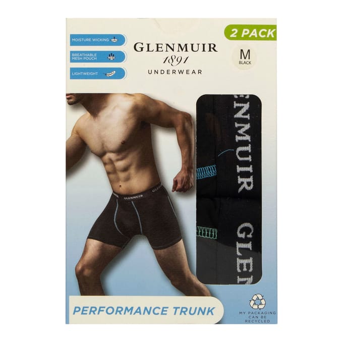 2-Pack Heren Prestatietruncs | Ademend Rekbare Sportieve Ondergoed