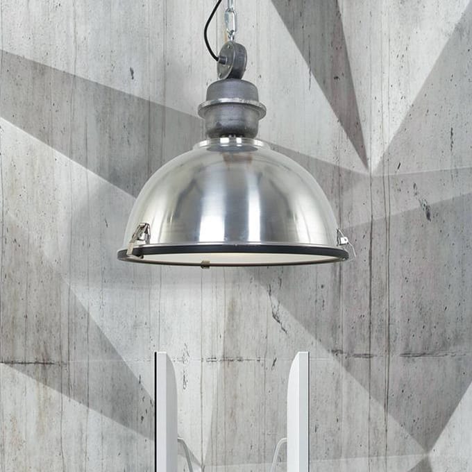 Hanglamp Bikkel 7586ST staal 42 cm hoogte instelbaar Steinhauer industriële verlichting