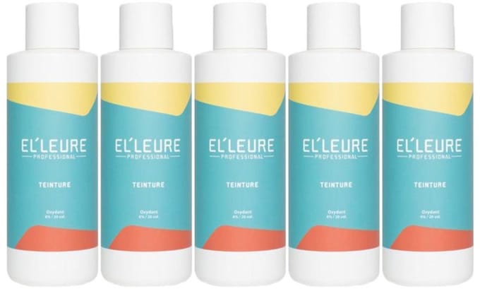 5x Elleure Teinture Oxydant 6% 1000ml