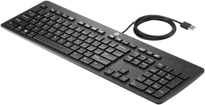 HP toetsenbord 803181-L31 USB - QWERTY-layout US International - Zwart