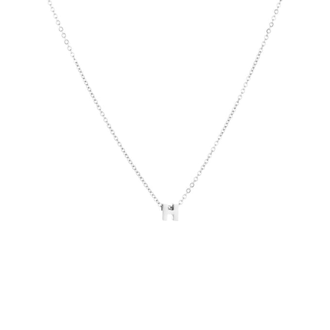 Letter-Ketting-H-Zilver