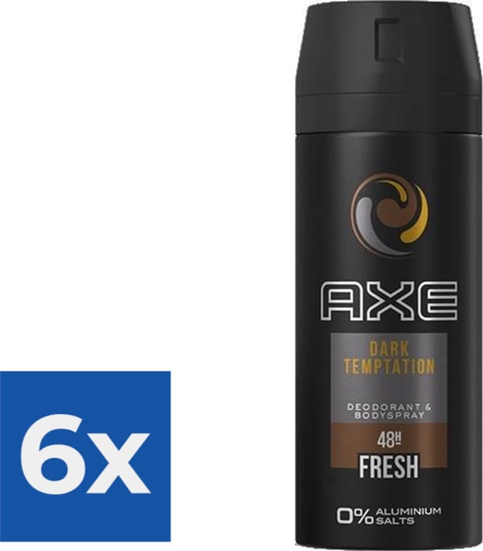 Axe - Deodorant - Spray - Dark Temptation - 48h - 150ml x 6