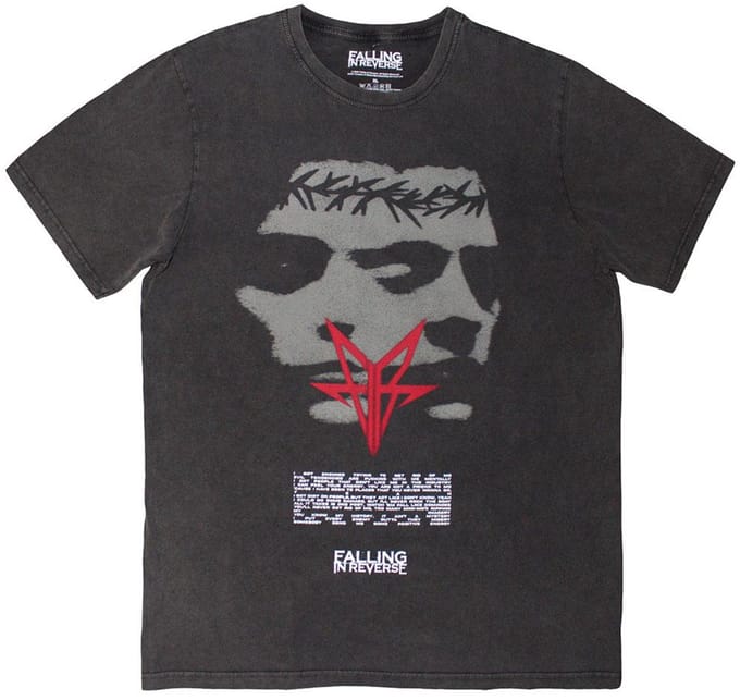Falling In Reverse - Blur Heren T-shirt - L - Grijs