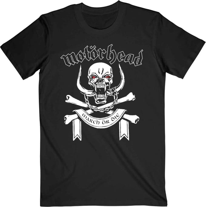Motorhead - March Or Die Lyrics Heren T-shirt - S - Zwart