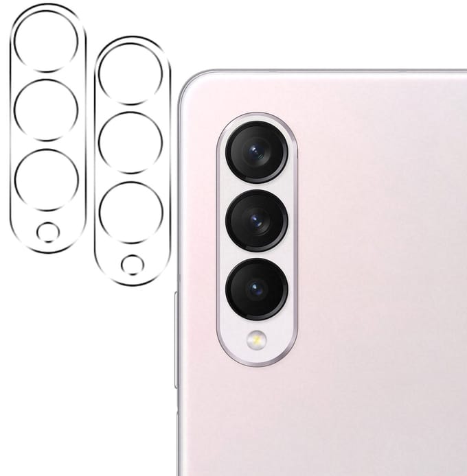 Camera Screenprotector geschikt voor Samsung Z Fold 3 - Screen Protector Glas - 2 Stuks