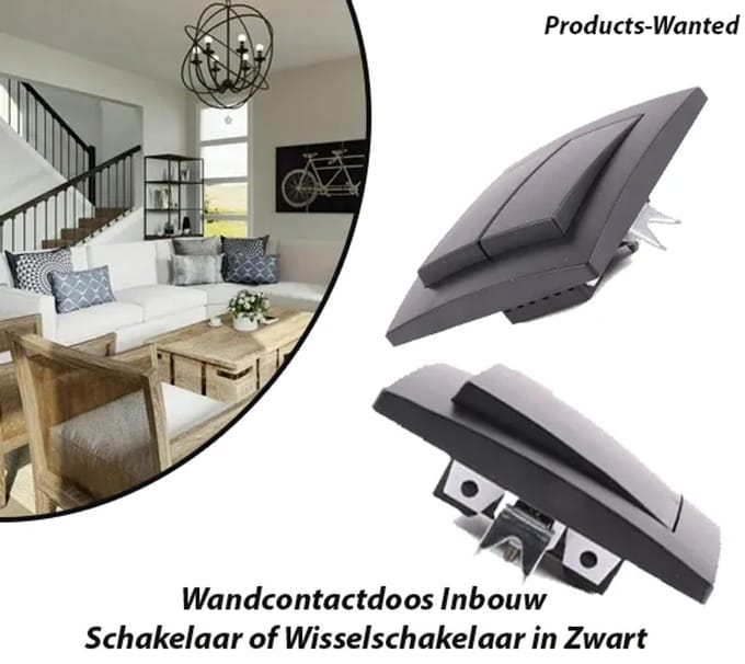 2-Stuks Stopcontact met Randaarde Inclusief Afdekraam 2-Voudig