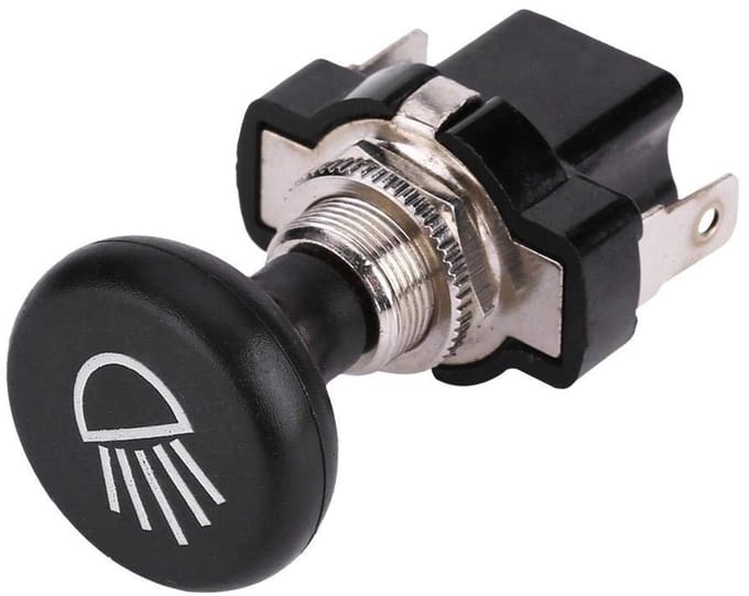 Dailygoody - Car Headlight Switch - 12V Universele Push Pull Lichtschakelaar voor Golfwagens - Hoogwaardige Kwaliteit - Ideaal voor Autoverlichti