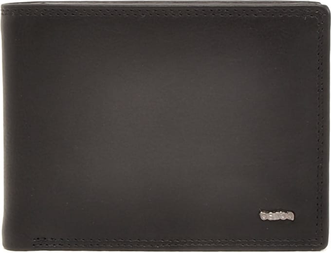 Berba | Soft | Herenportemonnee | 13 pasjes | RFID | Zwart | Leer