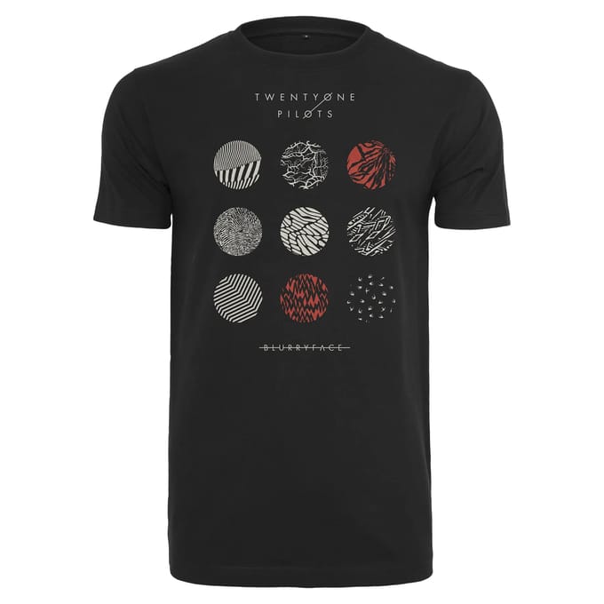 Mister Tee Twenty One Pilots - Twenty One Pilots Pattern Circles Heren T-shirt - 2XL - Zwart