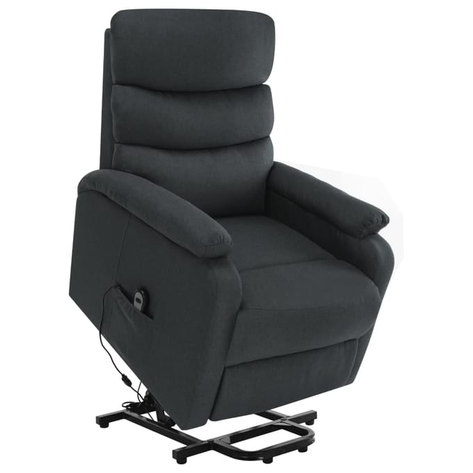 vidaXL - Sta-op-massagestoel - stof - donkergrijs
