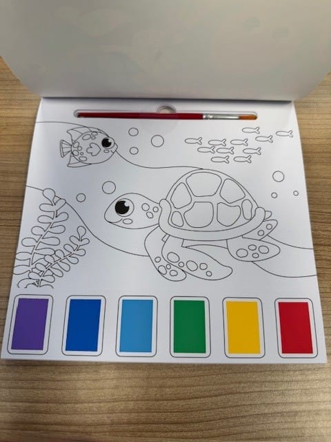 Waterverf Kleurboek - Oceaan - met verf en kwast