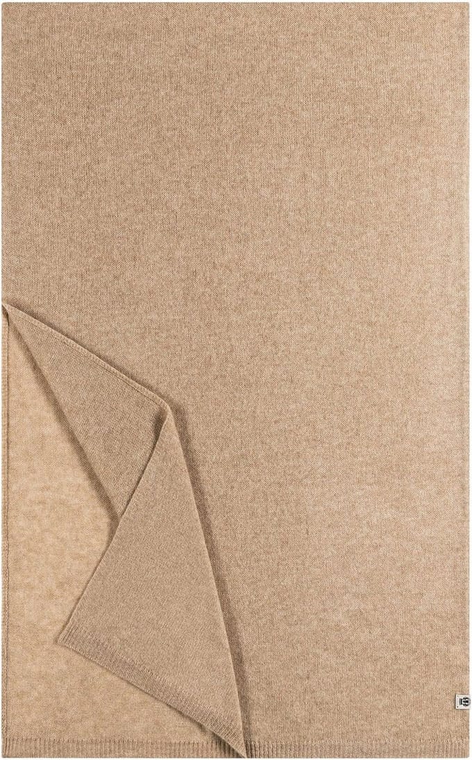 ROECKL Sjaal Pure Cashmere Plaid Cashmere Taupe
