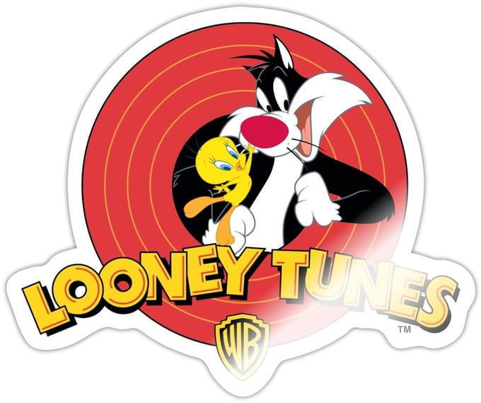 Looney Tunes Sylvester And Tweety Sticker Maat S (max. 10 x 10cm)