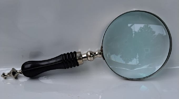 Denza - Vergrootglas A5059/1400 decoratief of functioneel te gebruiken - loep - antieke look
