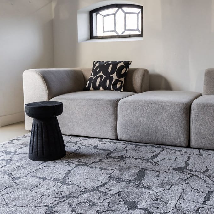 Vloerkleed Cairt Grijs/Antraciet - 200 x 290 cm - (L)