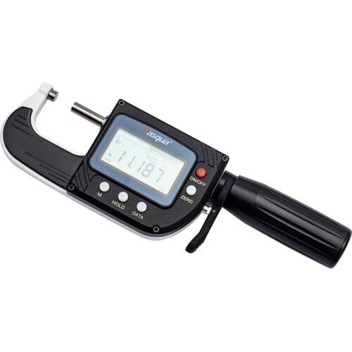 Dasqua 4105-0005 Digitale diktemeter (l x b) 160 mm x 55 mm Met digitale weergave, Metrisch 25 mm Aflezing: 0.01 mm