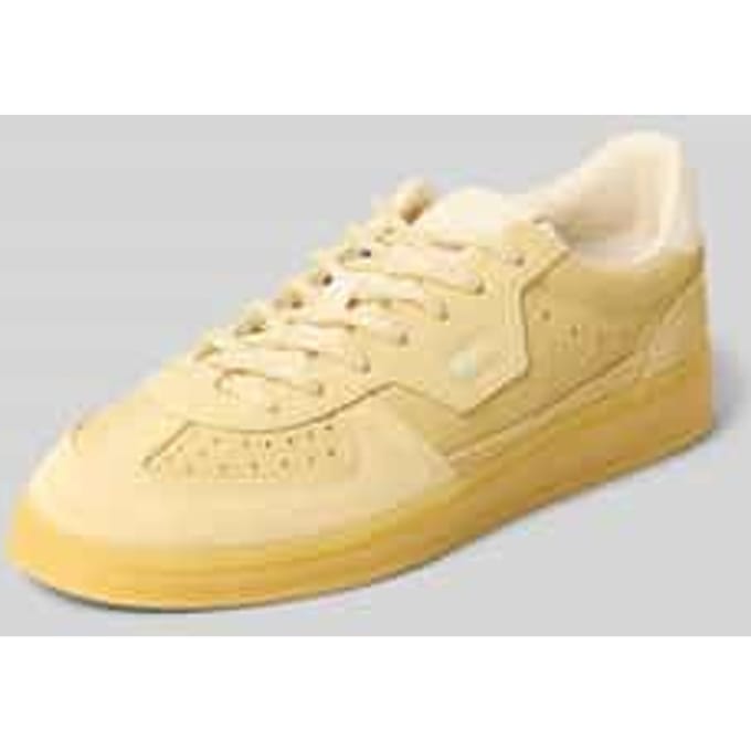 Sneakers van suède met logodetails