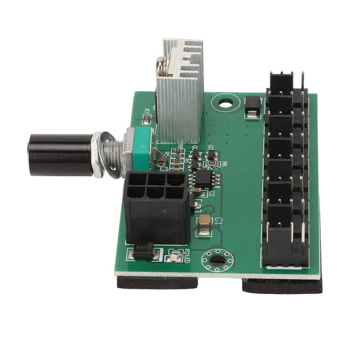 Ventilator Splitter Controller Hub NKFV8 1 DC 12V PWM 8-Kanaals Computer Ventilator Hub voor 4-pin 3-pin 2-pin PC black