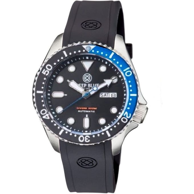 Deep Blue Watches MILBTMNSIL Heren Horloge Automatic 44mm 300M
