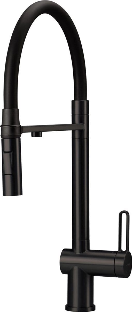Kitchen faucet with filter connection & flex spout