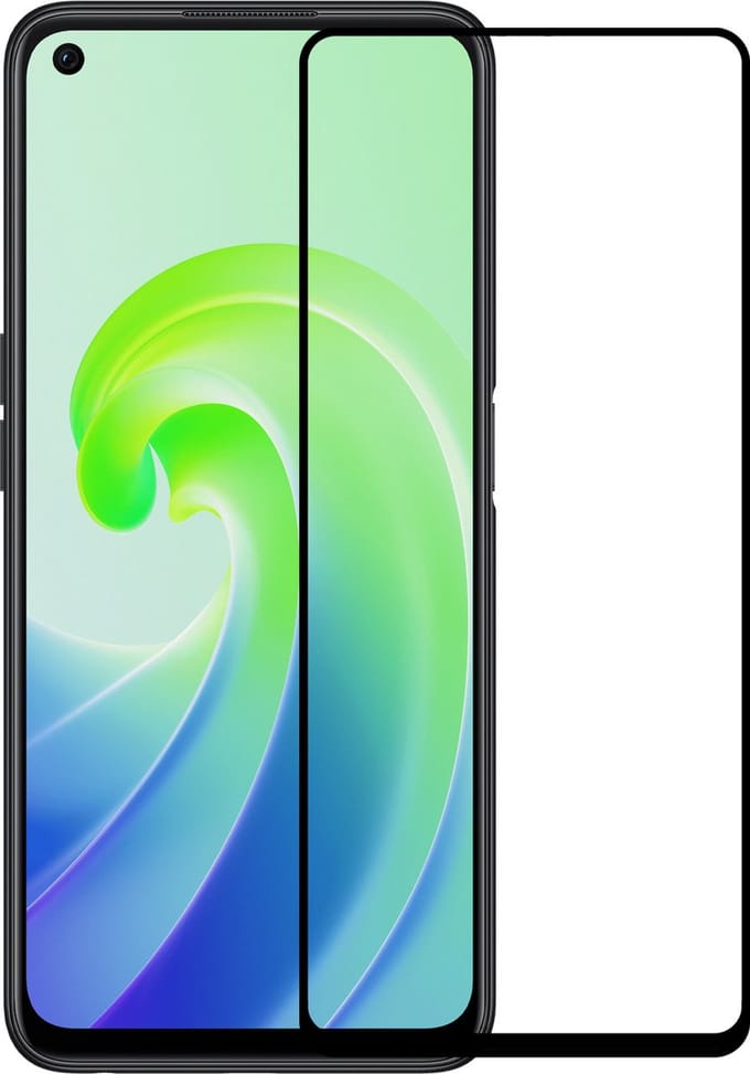 Screenprotector - Geschikt voor OPPO A76 - Full Cover - Beschermglas - Gehard Glas - Tempered Glass - Screen Protector