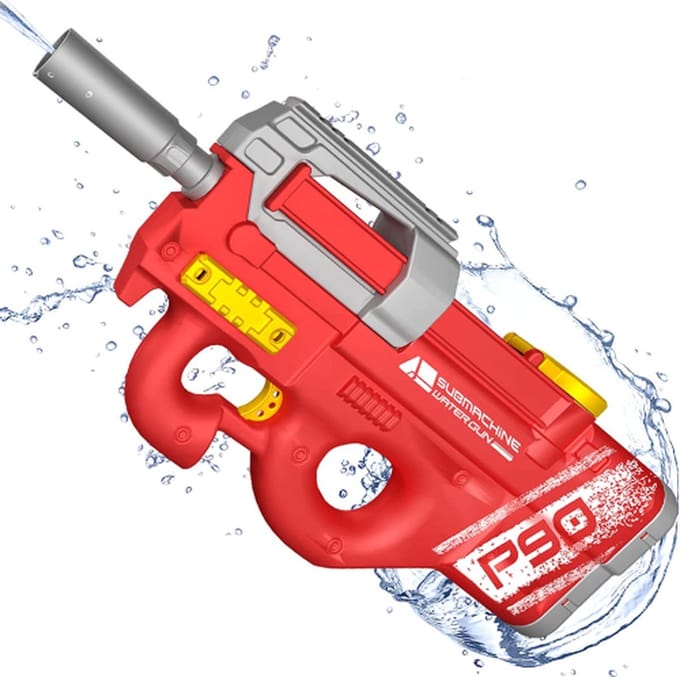 WaterBlast - Volledig Elektrisch Waterpistool Typhoon - Rood
