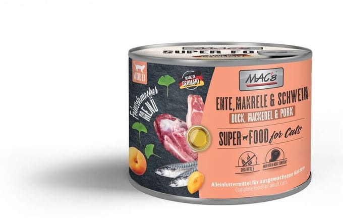 MAC's CAT - Gourmet blikje 6x200g - eend, makreel & varkensvlees